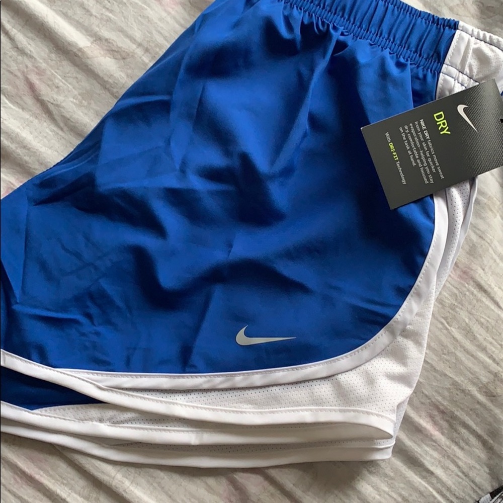 NWT blue and white nike shorts